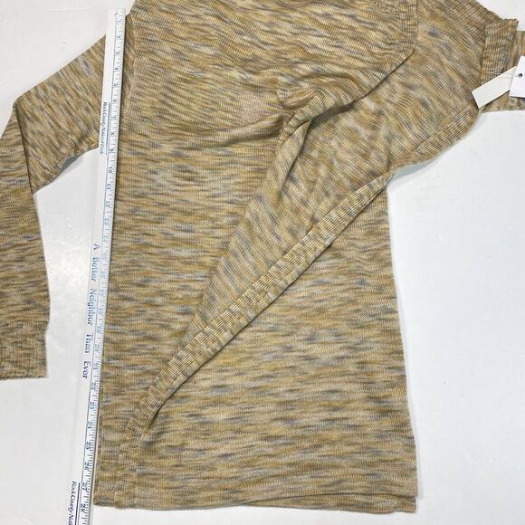 Baby Alpaca Cardigan Sz Small Tan Open Front Long Sleeve Knit Sweater NEW - Picture 5 of 9